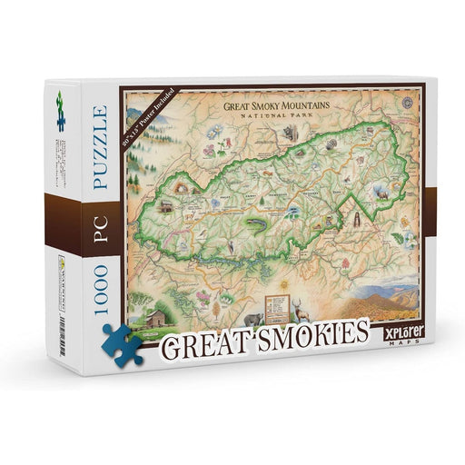 Great Smoky Mountains National Park 1000 Piece Jigsaw Puzzle Xplorer Maps - for just $24.99! 