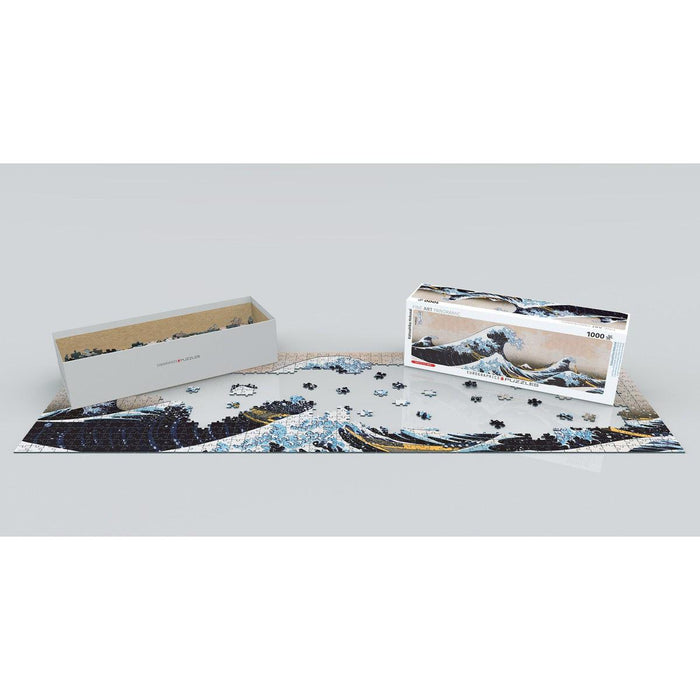 Great Wave off Kanagawa 1000 Piece Panoramic Jigsaw Puzzle Eurographics - for just $19.99! 