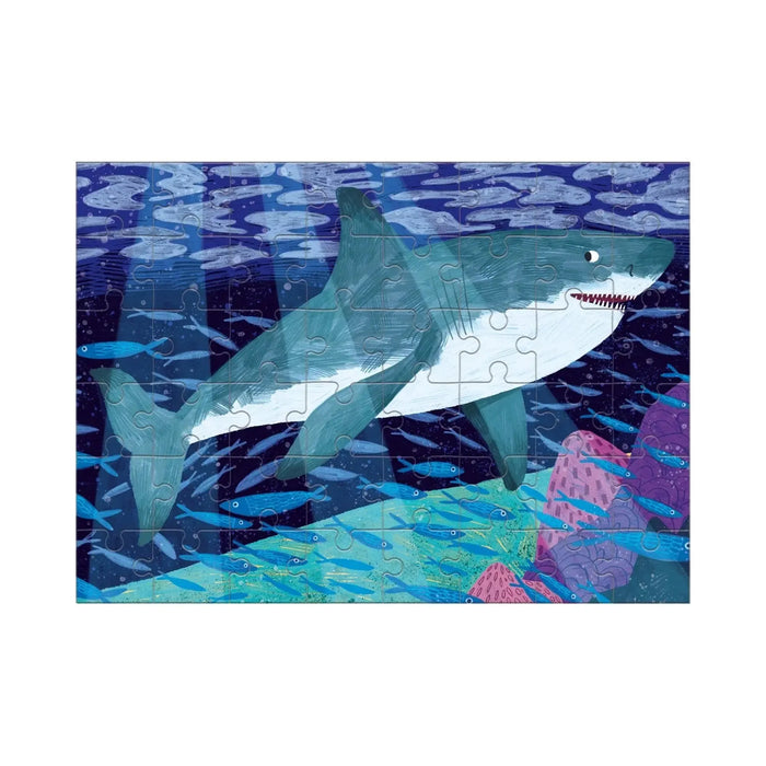 Great White Shark 48 Piece Mini Jigsaw Puzzle Mudpuppy - for just $4.99! 