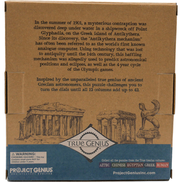Grecian Computer Brainteaser Puzzle True Genius - for just $14.99! 