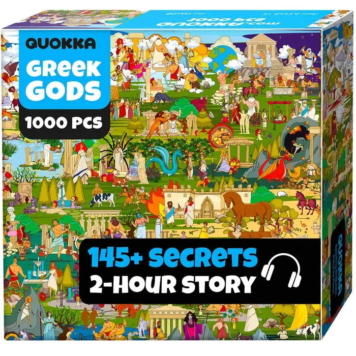 Greek Gods "Seek & See" 1000 Piece Jigsaw Puzzle Quokka - for just $24.99! 