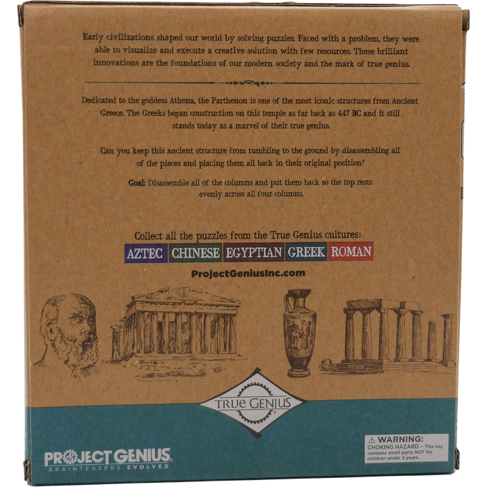 Greek Parthenon Brainteaser Puzzle True Genius - for just $14.99! 