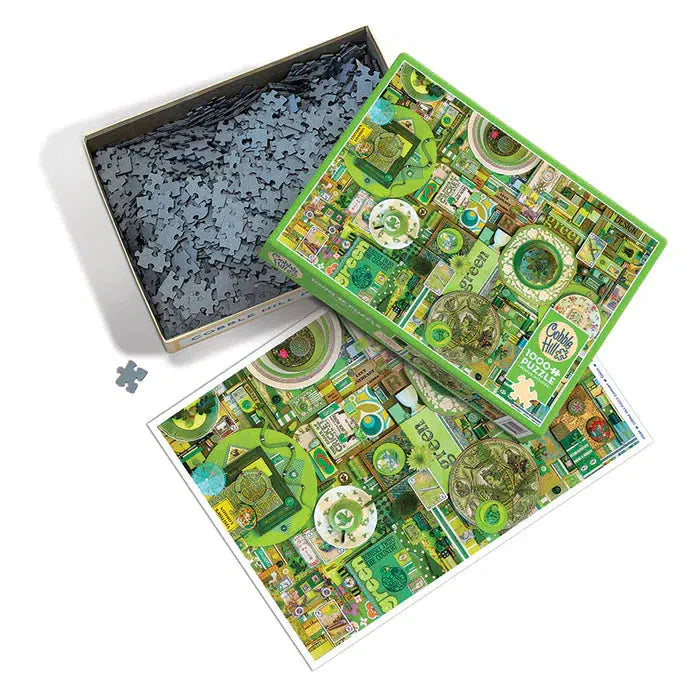 Green 1000 Piece Jigsaw Puzzle Cobble Hill - for just $19.99! 