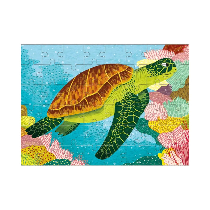 Green Sea Turtle 48 Piece Mini Jigsaw Puzzle Mudpuppy - for just $4.99! 