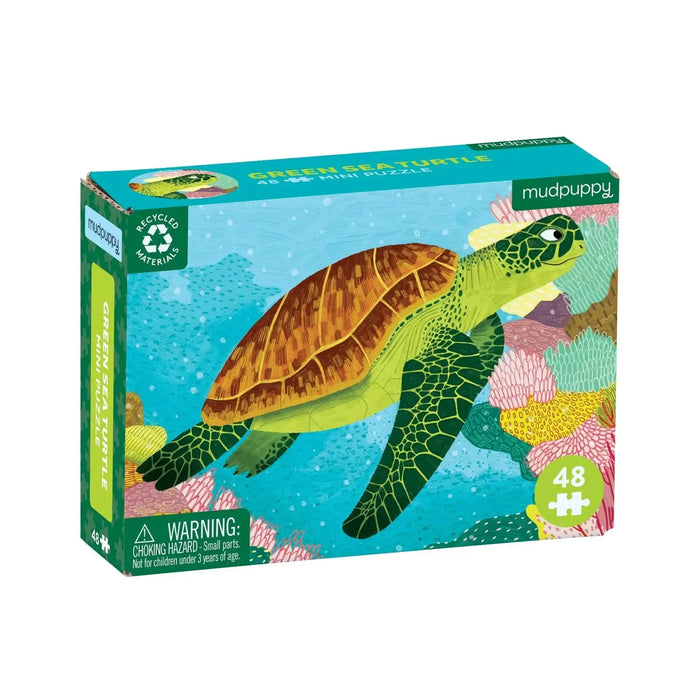 Green Sea Turtle 48 Piece Mini Jigsaw Puzzle Mudpuppy - for just $4.99! 