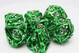 Hollow Hearts: Green - Metal RPG Dice Set - for just $64.99! 