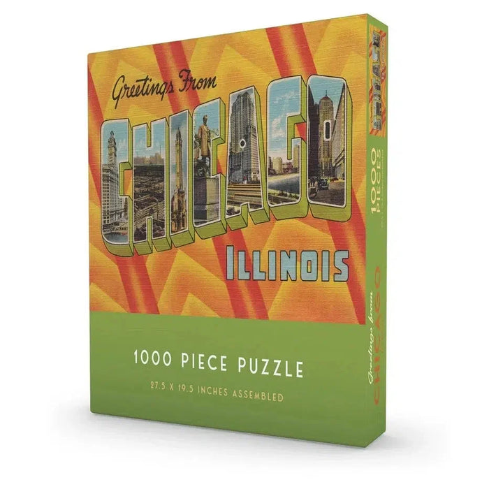 Greetings from Chicago 1000 Piece Jigsaw Puzzle Gibbs Smith - for just $21.99! 