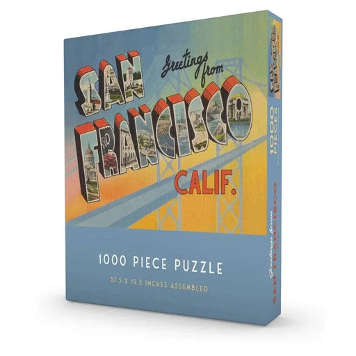 Greetings from San Francisco 1000 Piece Jigsaw Puzzle Gibbs Smith - for just $10.99! 