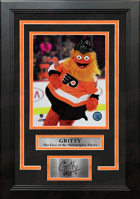 Gritty Philadelphia Flyers 8" x 10" Framed Hockey Mascot Photo with Engraved Autograph - for just $79.99! 