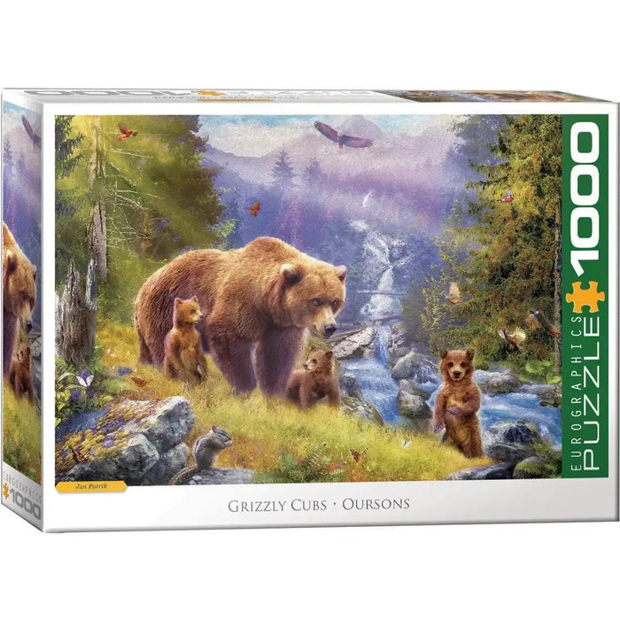 Grizzly Cubs 1000 Piece Jigsaw Puzzle Eurographics - for just $19.99! 