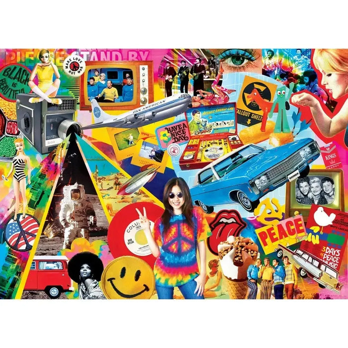 Groovy Times Flashbacks 1000 Piece Jigsaw Puzzle MasterPieces - for just $17.99! 
