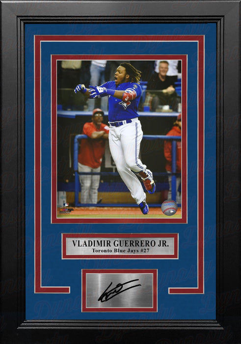 Vladimir Guerrero Jr. Walk-Off Home Run Toronto Blue Jays 11x14 Framed Photo with Engraved Autograph - for just $99.99! 