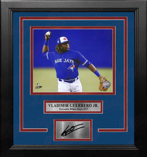 Vladimir Guerrero, Jr. Toronto Blue Jays Fielding 8" x 10" Framed Baseball Photo with Engraved Autograph - for just $79.99! 