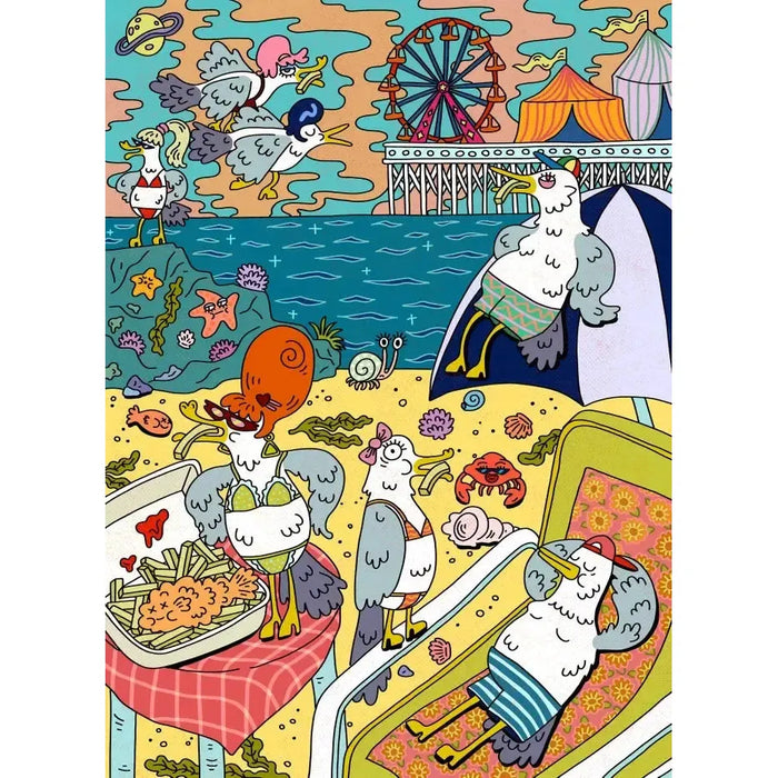Gull Trouble 1000 Piece Jigsaw Puzzle Birdie - for just $32.99! 