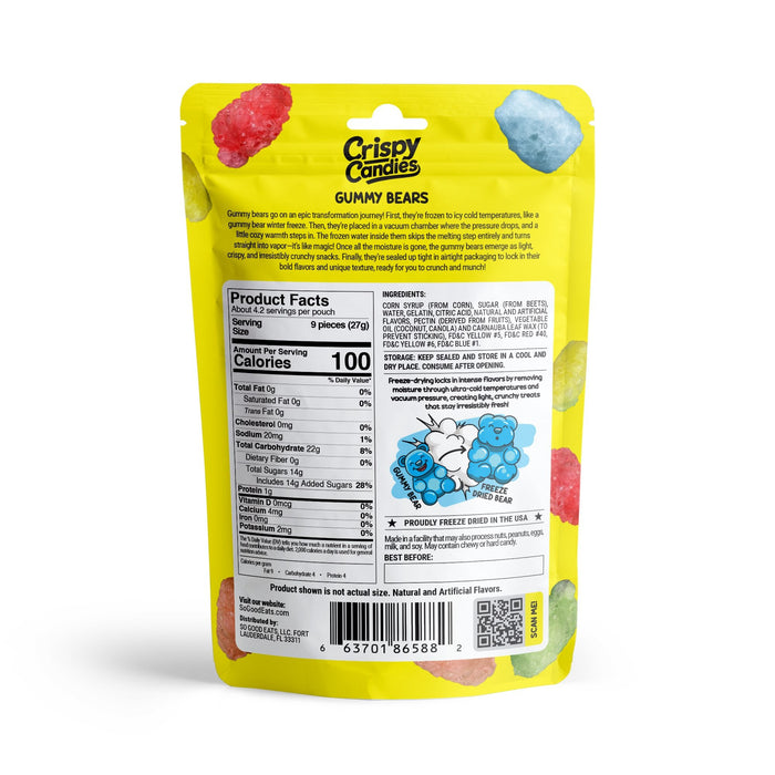 Crispy Candies - Gummy Bears Freeze Dried Candy 114g - for just $9.99! 