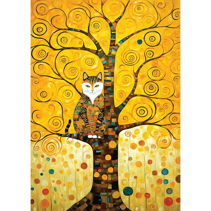Gustav Klimt's Cat in the Tree of Life 1000 Piece Jigsaw Puzzle Enjoy - for just $24.99! 