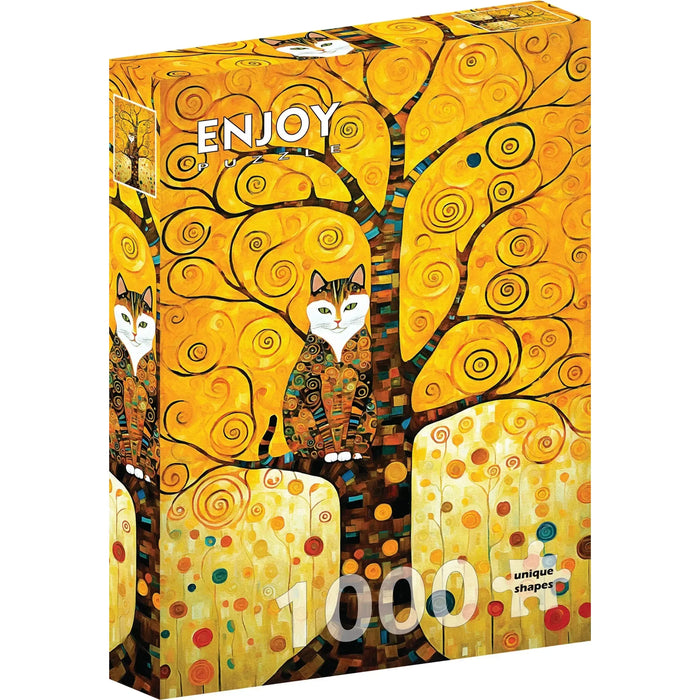 Gustav Klimt's Cat in the Tree of Life 1000 Piece Jigsaw Puzzle Enjoy - for just $24.99! 