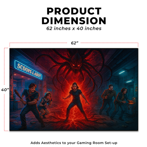 Stranger Things Inspired Decor Rug- 62x40 inches - for just $44.99! 