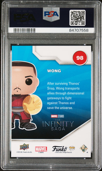 2023 UPPER DECK FUNKO POP MARVEL  WONG SPECTRUM #98  PSA 10 - for just $54! 