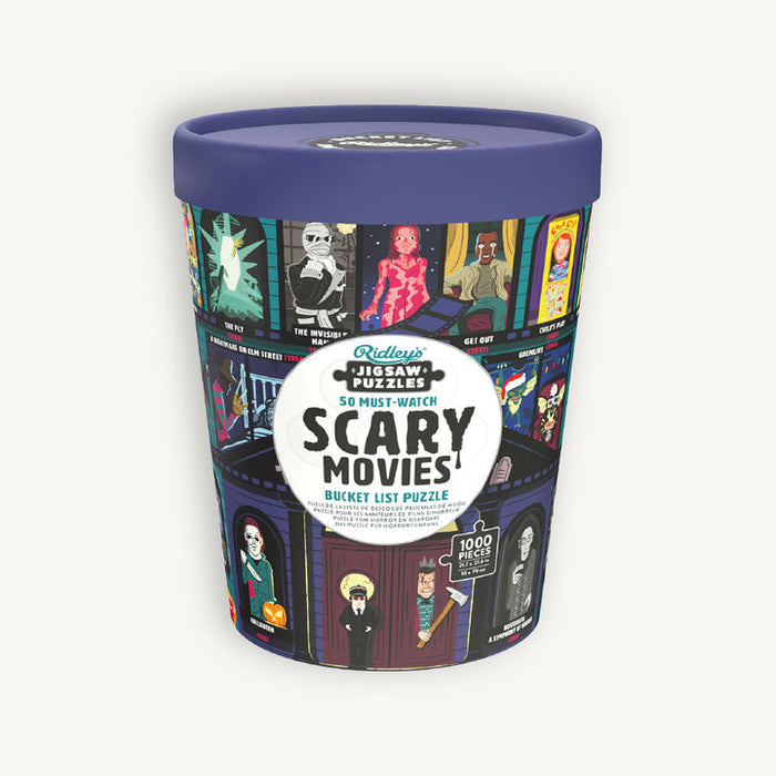 Bucket List Puzzle: 50 Must-Watch Scary Movies - for just $24.99! 