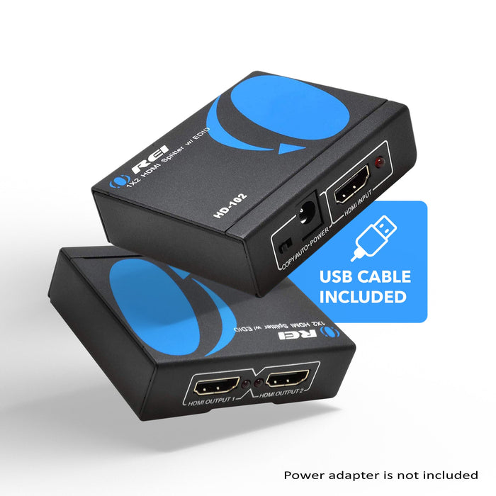 1x2 HDMI Splitter: 1-in 2-out, USB Powered, EDID, 3D Support (HD-102) - Premium Splitter - Just $14.99! Shop now at Retro Gaming of Denver