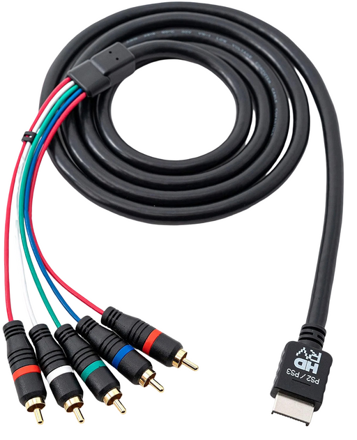 HD Retrovision PlayStation PS2/PS3 Premium Component Video Cable - Playstation 2 - for just $25.99! 