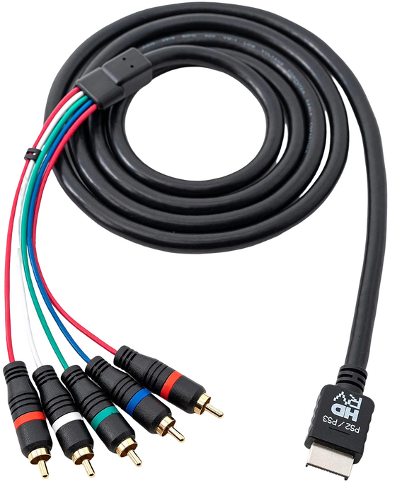 HD Retrovision PlayStation PS2/PS3 Premium Component Video Cable - Playstation 2 - for just $25.99! 