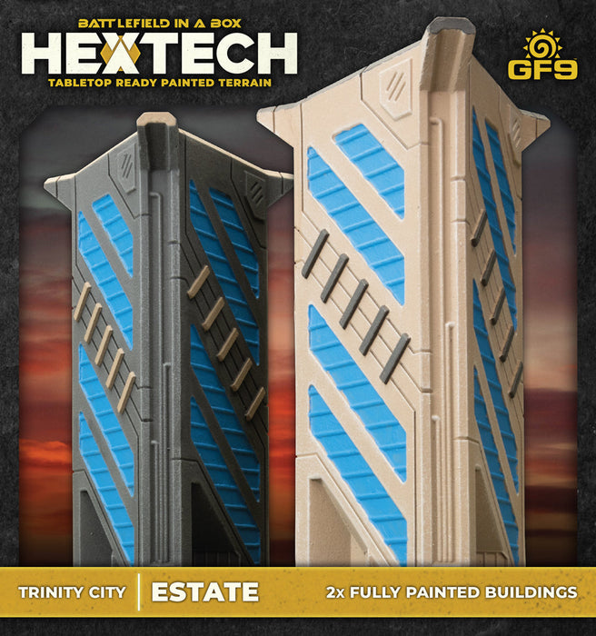 Battlefield in a Box: HexTech - Trinity City Estate - for just $35! 