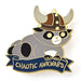 Hymgho Dice: Alternative Alignments Enamel Pin - Chaotic Awkward - Raccoon - for just $9! 