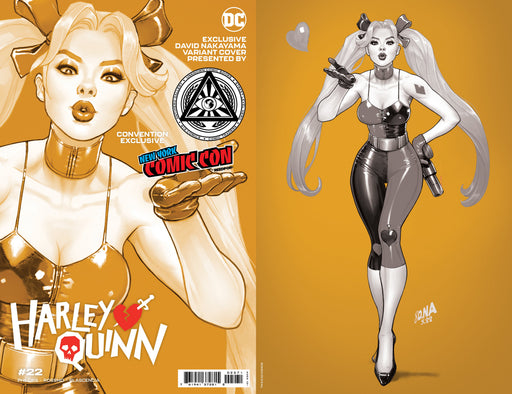 [FOIL] HARLEY QUINN #22 UNKNOWN COMICS DAVID NAKAYAMA GOLD FOIL VIRIGN NYCC 2022 B&W COLOR BLEED VAR (09/28/2022) - for just $30! 