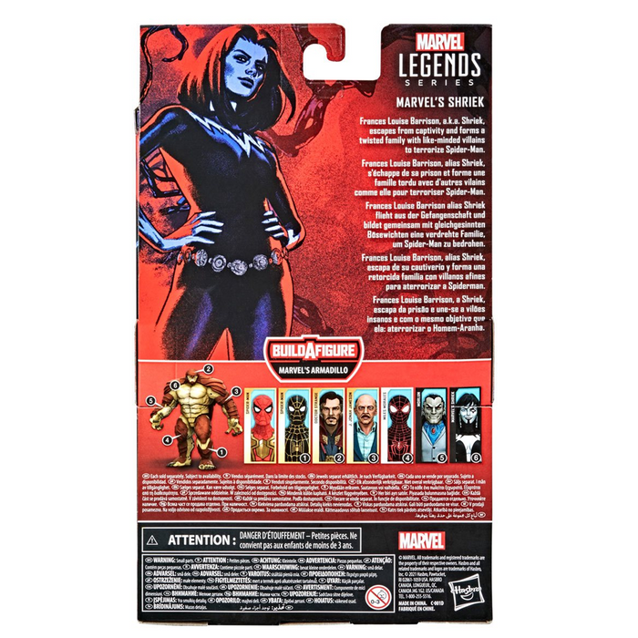 Marvel Legends: Spider-Man 3 - Marvel's Shriek 6-Inch Action Figure (Armadillo Build-A-Figure) - for just $24.95! 