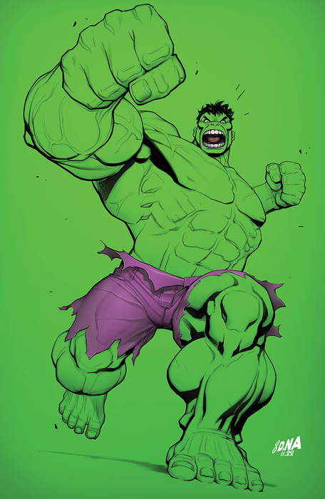 Hulk #11 Unknown Comics David Nakayama Exclusive Virgin Color Bleed Var (01/18/2023) - for just $20! 