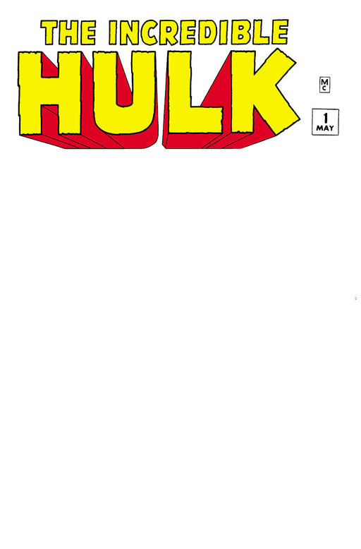 INCREDIBLE HULK #1 FACSIMILE EDITION UNKNOWN COMICS BLANK EXCLUSIVE (10/23/2019) - for just $20! 