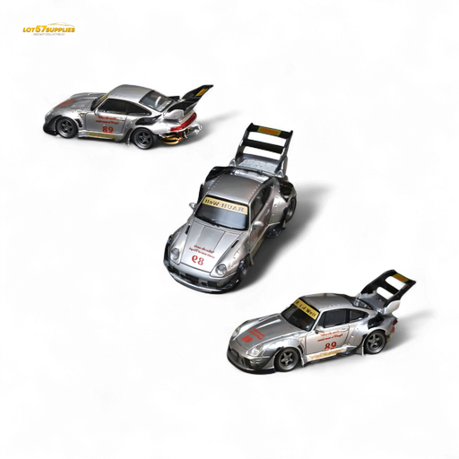 Street Weapon Porsche RWB 993 Double Exhaust Heavenly Livery Higher Tail 1:64 - for just $33.99! 