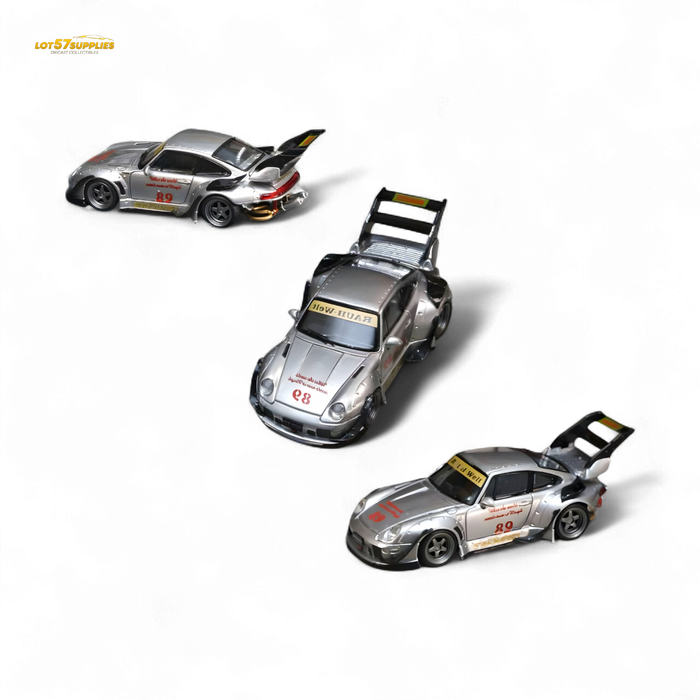 Street Weapon Porsche RWB 993 Double Exhaust Heavenly Livery Higher Tail 1:64 - for just $33.99! 