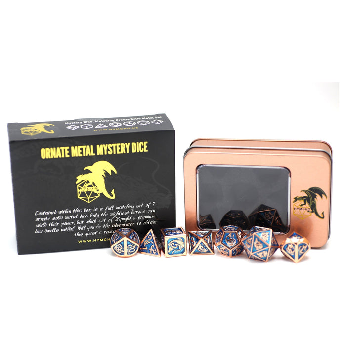 Mystery Full Matching Solid Metal Polyhedral RPG Dice Set - Premium Polyhedral Dice Set - Just $34.99! Shop now at Retro Gaming of Denver