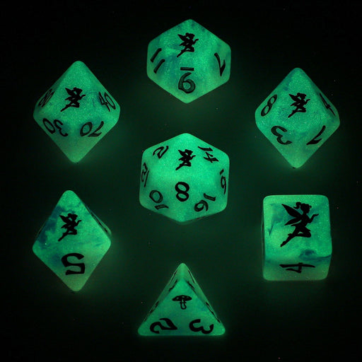 Wyrmforged Rollers - Rounded Plastic Polyhedral Dice - Pixie Dust Silver - Just $15.99! Shop now at Retro Gaming of Denver