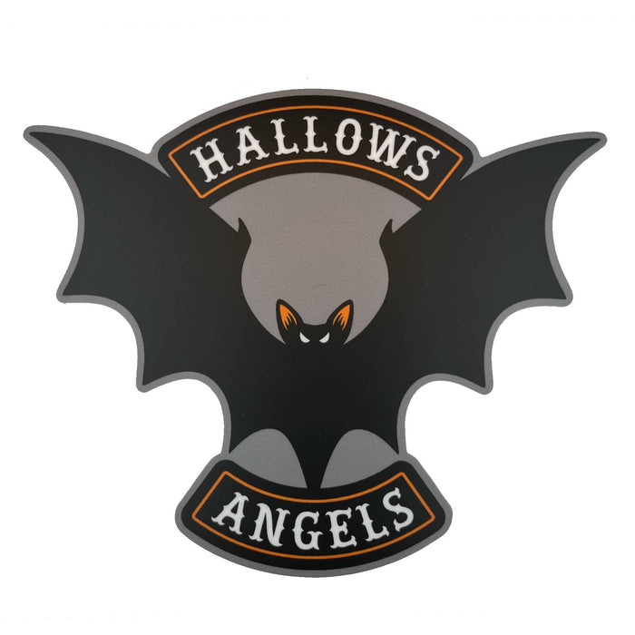 Hallows Angels Vampire Bat Motorcycle Club Halloween Sticker - for just $4.75! 