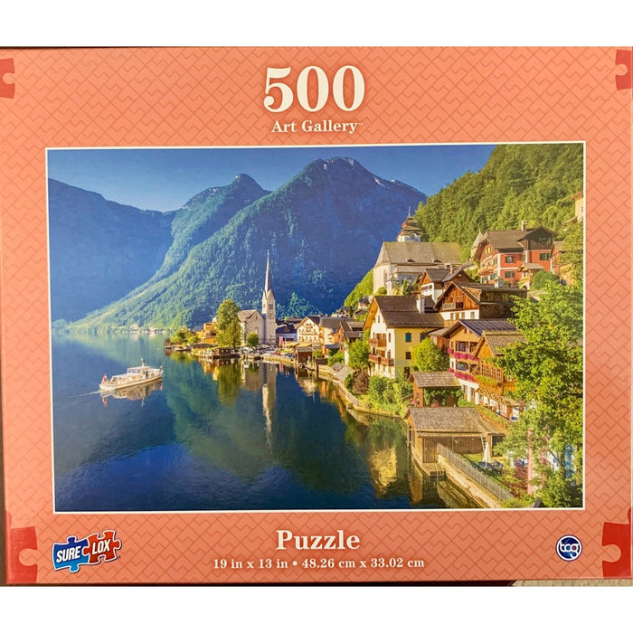 Hallstatt Lakeside Town 500 Piece Jigsaw Puzzle Sure Lox - for just $14.99! 