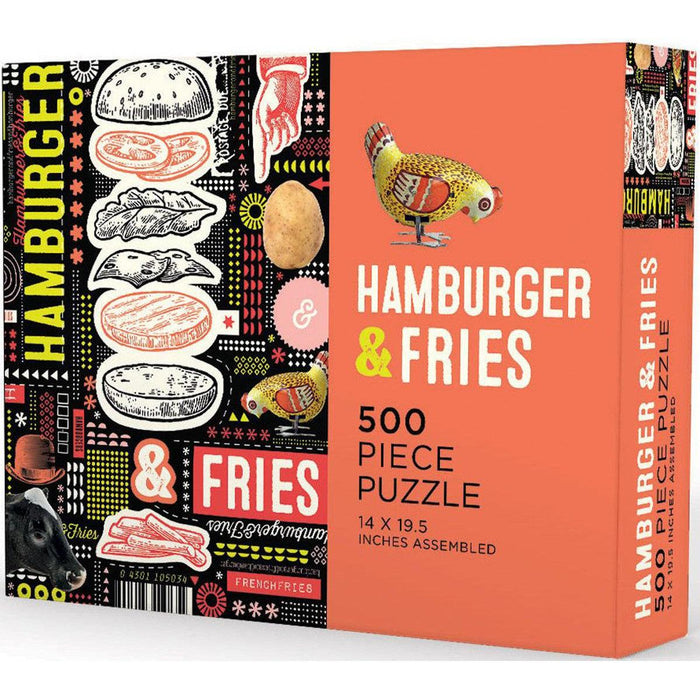 Hamburger & Fries 500 Piece Jigsaw Puzzle Gibbs Smith - for just $17.99! 
