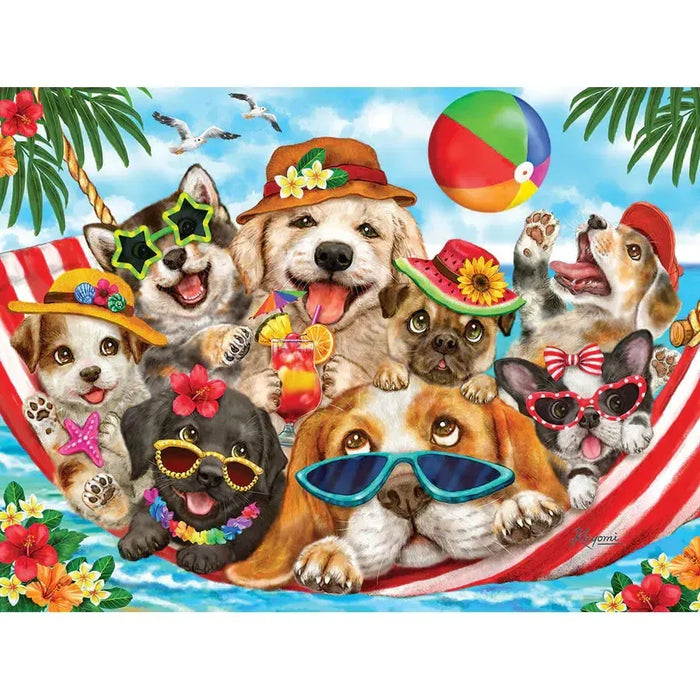 Hammock Party 275 Large Piece Jigsaw Puzzle Cobble Hill - for just $17.99! 