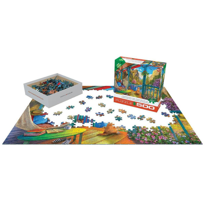 Hammock with a View 500 Piece Jigsaw Puzzle Eurographics - for just $17.99! 