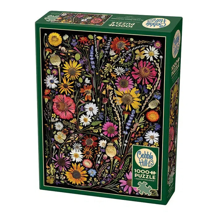 Happiness Flower Press 1000 Piece Jigsaw Puzzle Cobble Hill - for just $19.99! 