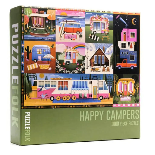 Happy Campers 1000 Piece Jigsaw Puzzle PuzzleFolk - for just $24.99! 