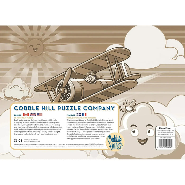 Happy Flight 35 Piece Tray Jigsaw Puzzle Cobble Hill - for just $9.99! 