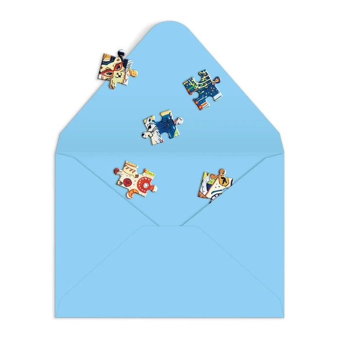Happy Hanukcats Greeting Card 60 Piece Jigsaw Puzzle Galison - for just $7.99! 