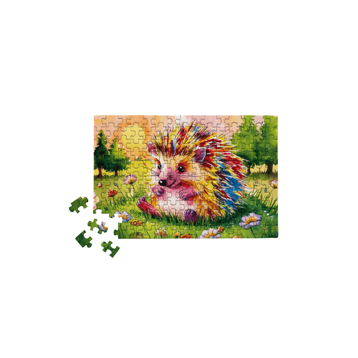 Happy Little Hedgehog 150 Piece Mini Jigsaw Puzzle Micro Puzzles - for just $10.99! 