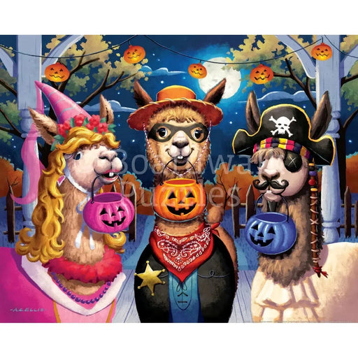 Happy Llama-ween 210 Piece Jigsaw Puzzle Boardwalk - for just $11.99! 