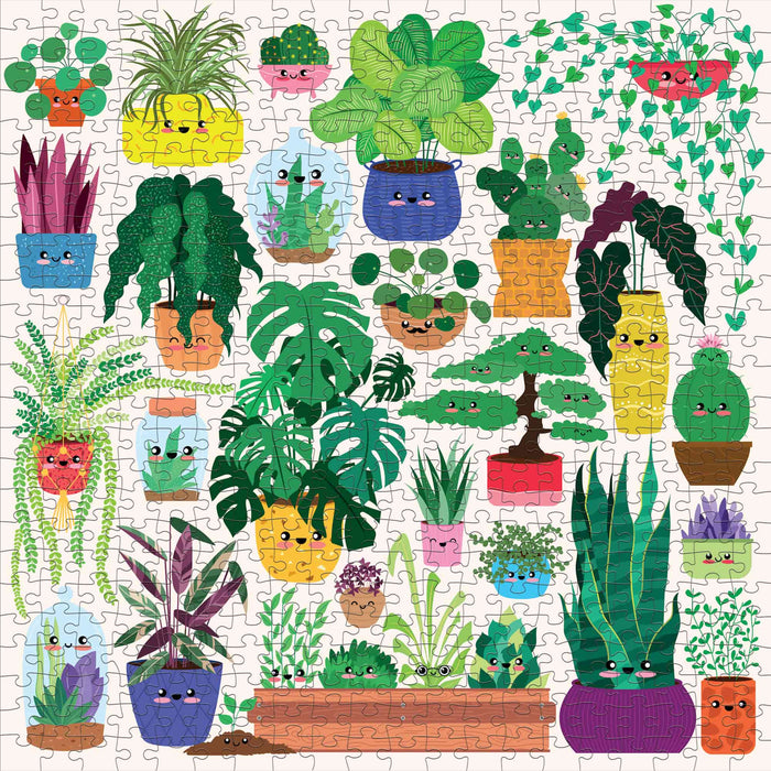 Happy Plants 500 Piece Jigsaw Puzzle Mudpuppy - for just $17.99! 