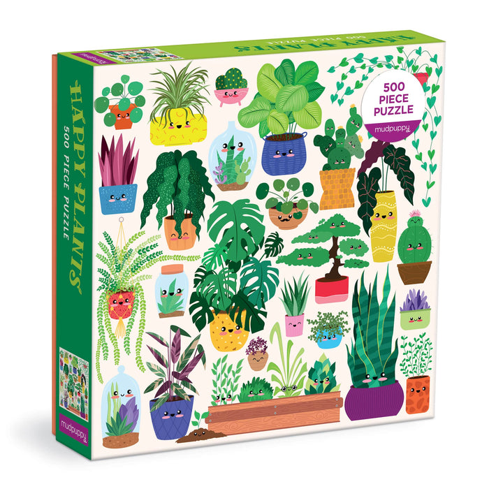 Happy Plants 500 Piece Jigsaw Puzzle Mudpuppy - for just $17.99! 